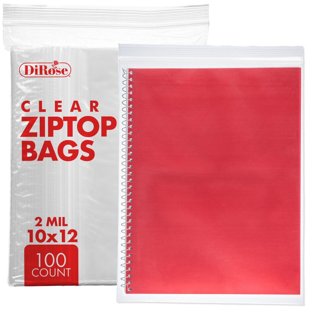 10×13, 4 Mil Clear Reclosable Poly Bags