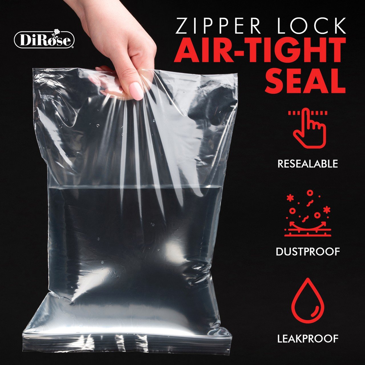4×4, 2 Mil Clear Reclosable Poly Bags