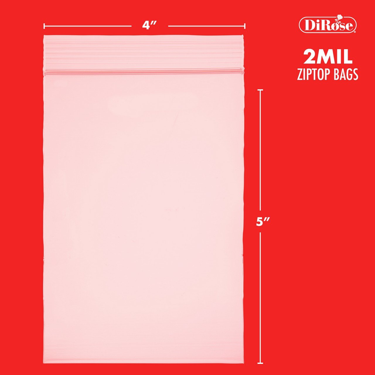 4×5, 2 Mil Clear Reclosable Poly Bags