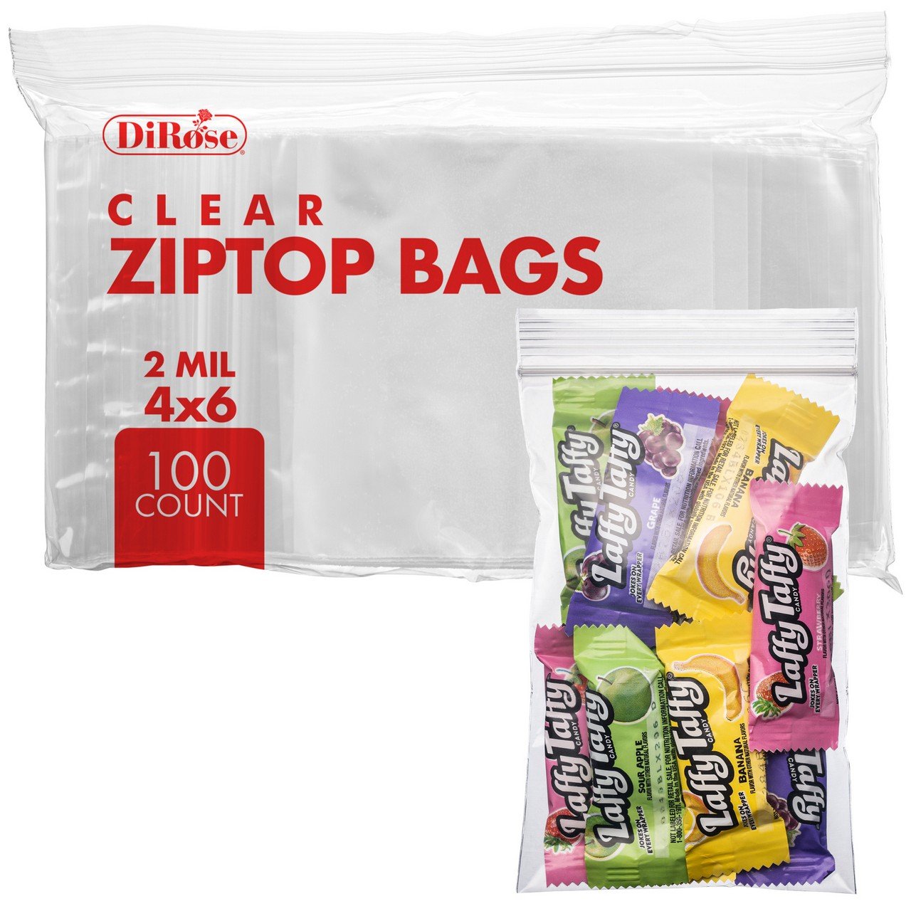 4×6, 2 Mil Clear Reclosable Poly Bags