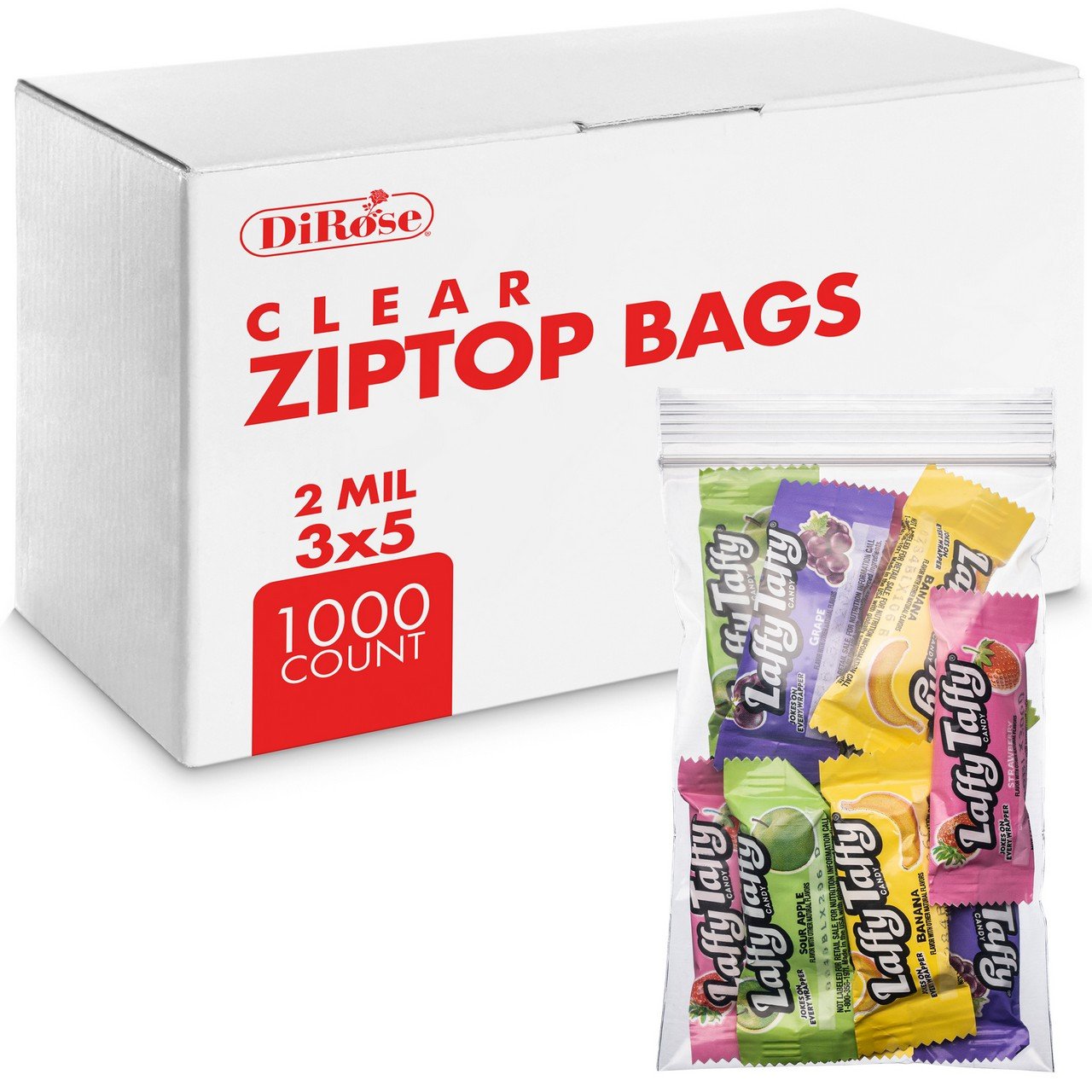 3×5, 2 Mil Clear Reclosable Poly Bags