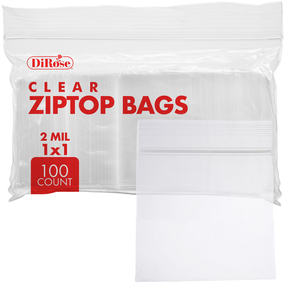 1×1, 2 Mil Clear Reclosable Poly Bags - 4